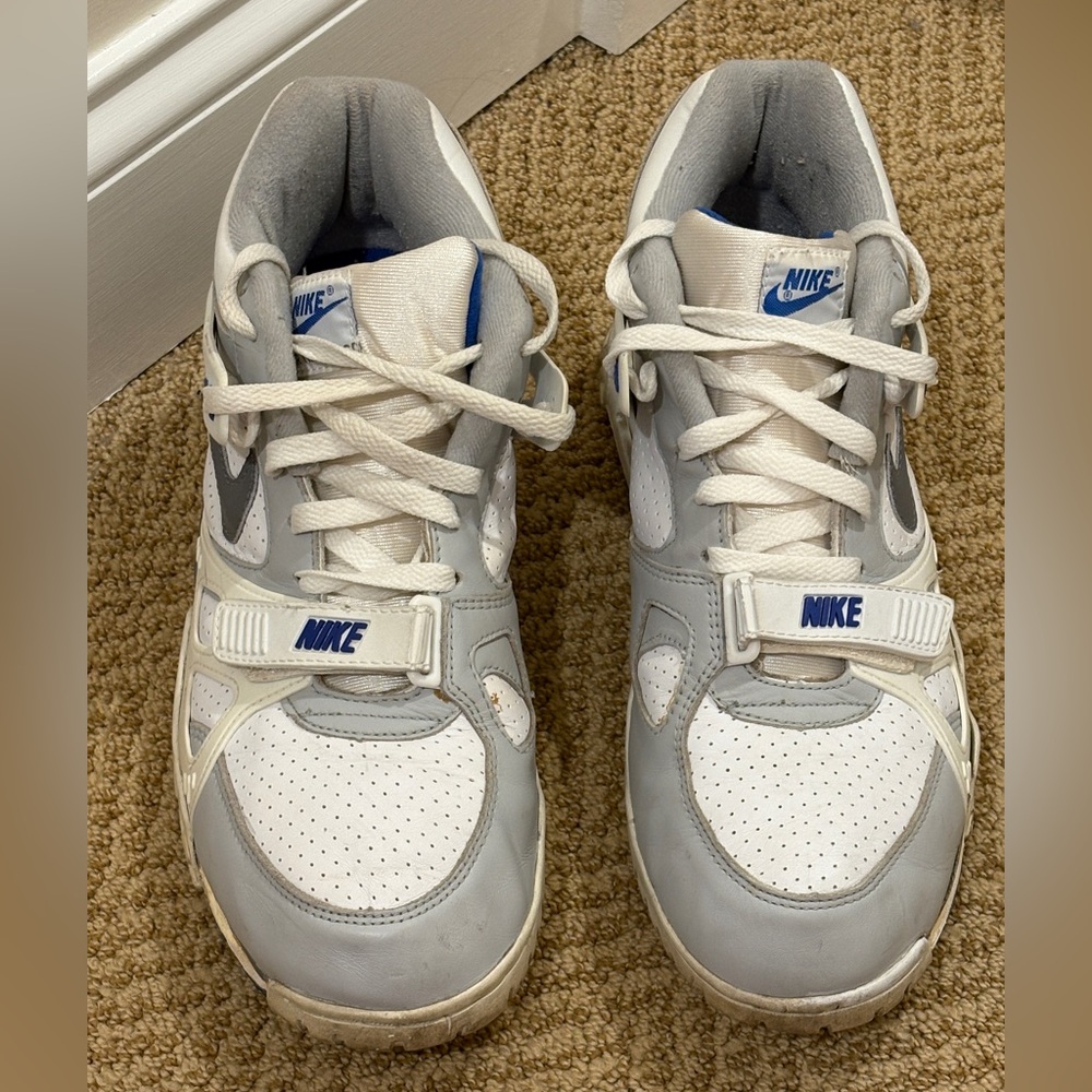 Nike White and Gray Athletic Sneakers